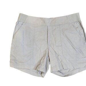 Columbia Walkabout Shorts Womens Medium Lightweight Elastic Waist Flint Gray